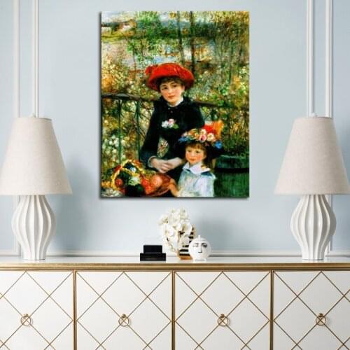 Renoir oil painting reproductions with Top quality,atistic beautiful girls portrait canvas artwork on promotion from artist