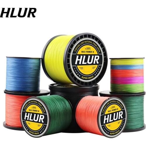 HLUR 500M 8 Strands PE Braided Wire Fishing Line 0.16mm-0.50mm 20-88LB Colorful Super Strong Carp Multifilament Fishing Line