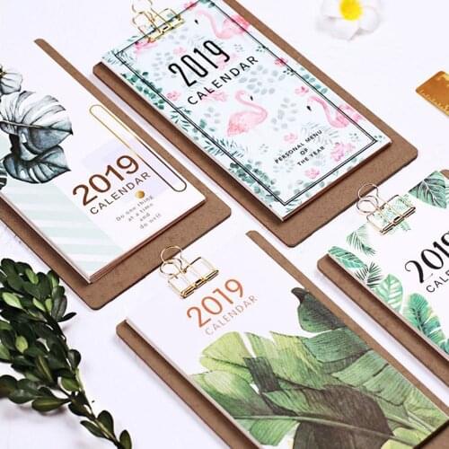2019 Agenda Calendar Monthly To Do list Planner Organizer Schedule Menu Board Multifunction Schedule Planner Notebook