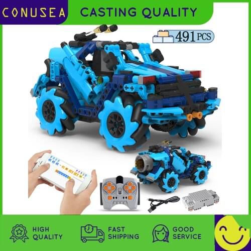 491PCS Building Blocks APP Programme Remote Control Racing Car Electric RC Vehicle Bricks Toy For boys Children
