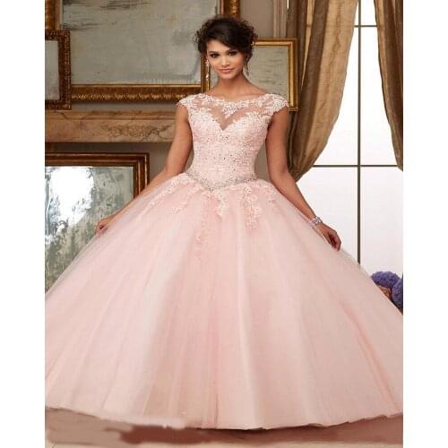 Red Turquoise Cheap Quinceanera Gown Pink Lace Beaded Plus Size Ball Debutante Gowns 2018 Vestidos mother of the bride dresses