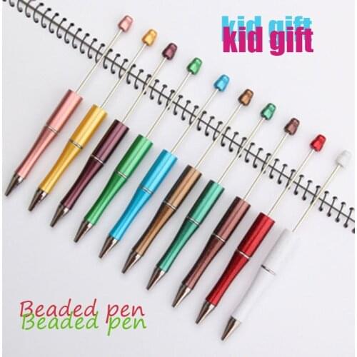 Creative DIY Plastic Beaded Ballpoint Pen Wedding Birthday Party Graduation Guest Kid Gift Anniversary Gift Party Favors for Kid