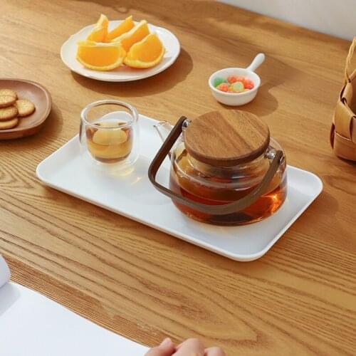 Nordic Style Creative Rectangular Dish Dessert Bread Fruit Salad Tableware Storage Tray Multi-Function Plate Kitchen Accessories