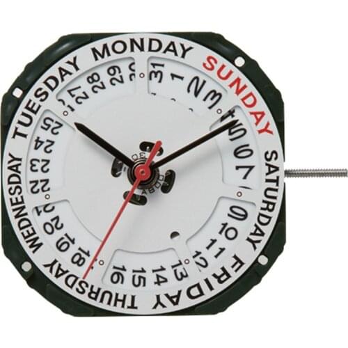 11½ ‴ Quartz Watch Movement With Dual Calendar Date @3 Day @12 For Miyota 2350 Replacement Repair Accessories
