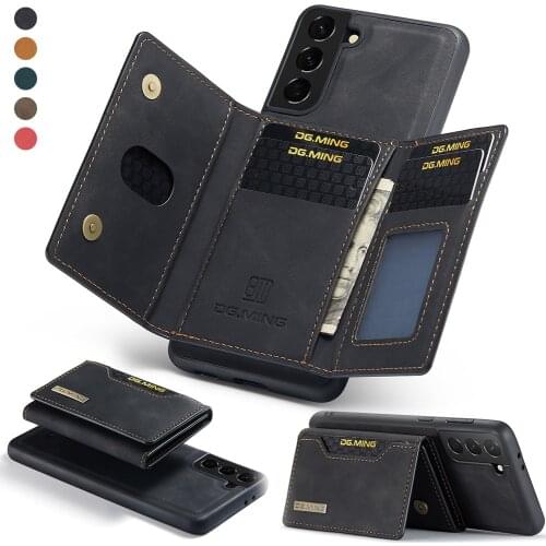 Magnetic Leather Case for Samsung Galaxy S21 Ultra S20 Plus A72 A52 A42 Note 20 A03S S20FE A22 Kickstand shockproof Cover Wallet