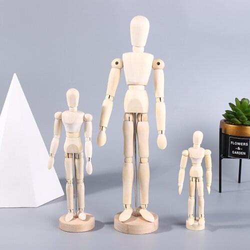 New artist mobile four-limb male wooden toy Mannequin Mannequin bjd art sketch action figure