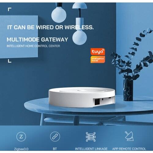 Multi-Mode Gateway 3-in-1 Two-Way Multifunctional Smart Gateway Hub Support Tuya Zigbee WiFi BLE Mesh Smart Home Bridge