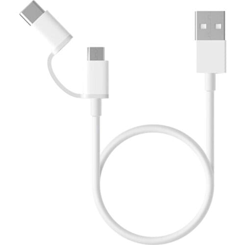 Original Xiaomi USB Cable 30CM 2IN1 2A Micro USB/Type C Fast Charger Data Line