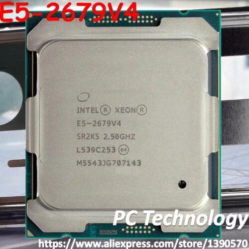 Original Intel Xeon E5-2679V4 CPU 20-cores 2.50GHZ 50MB 14nm LGA2011-3 E5 2679 V4 processor E5-2679 V4 free shipping E5 2679V4