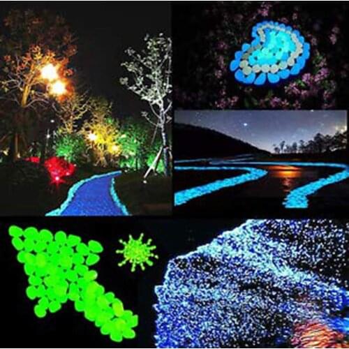 30pc Garden Pebbles Glow Stones Rocks Luminous Pebbles For Walkways Lawn Yard Decoration Pebbler Outdoor Garden Path Patio Decor