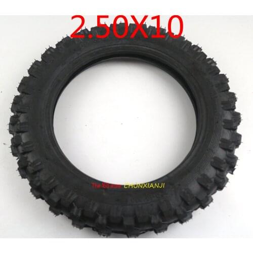 Good quality 2.50-10 2.50x10 Motorcycle Scooter Tire & Inner Tube2.50*10 Fit for Honda CRF50 XR50 Yamaha PW50