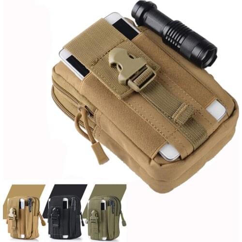 Tactical Molle Pouch Waist Pack Hunting Bag Belt Small Pocket Military Waist Bag Running Travel Camping Outdoor Pouch Phone Case