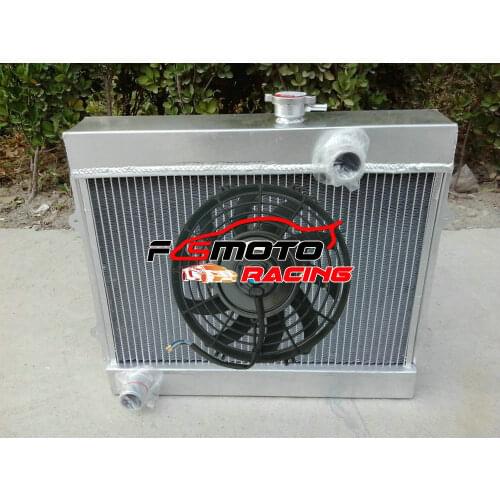 3Row Aluminum Radiator + FAN For Toyota Corolla KE30 KE35 KE38 KE55 KE70 1974-1985 1.3 Manual 80 81 83 84