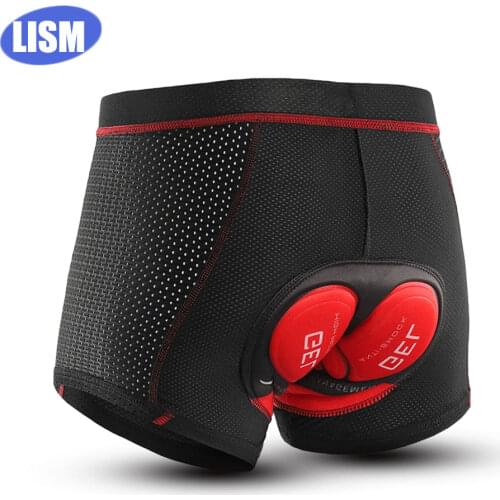 5D Gel Pad Cycling Shorts Quick Dry Men Bike Shorts Shockproof Flexible Cycling Underpant Breathable Mountain Bicycle Underwear
