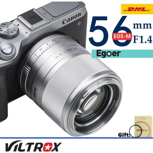 Viltrox 56mm f1.4 STM Auto Focus APS-C Prime Lens for Canon EOS-M cameras M10 M50 M100 M5 M6 MarkII