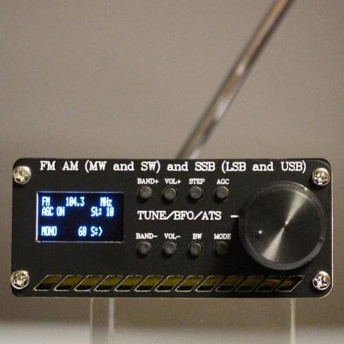 All Band Radio Receiver FM AM (MW SW) SSB (LSB USB) Emergency Hand Crank Weather Radio w/ Antenna USB Cable