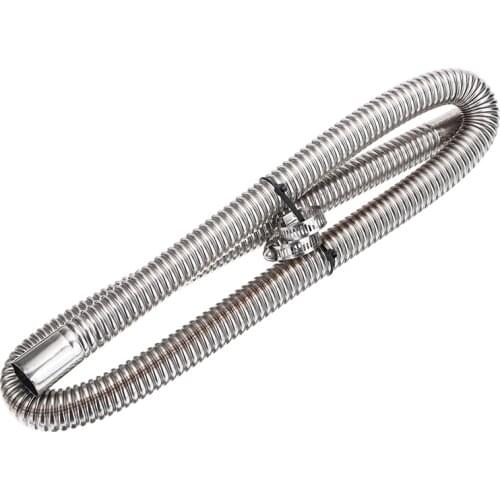 120cm Stainless Steel Exhaust Pipe Car Parking Air Heater Tank Gas Outlet Hose For Parking Air Heater