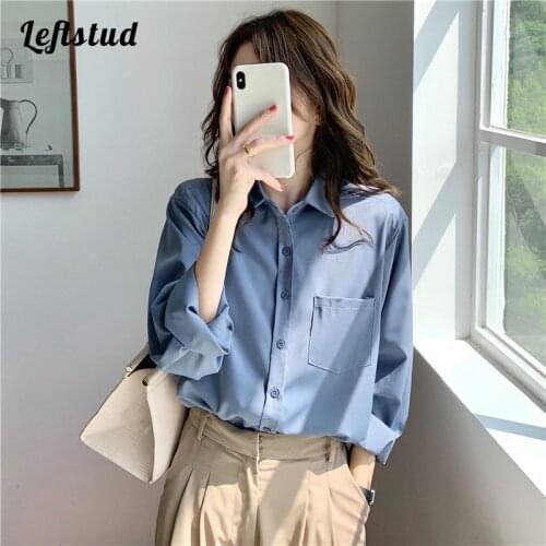 BF style long shirt female 2021 spring and autumn new design sense niche wide retro silk long-sleeved loose casual chiffon shirt