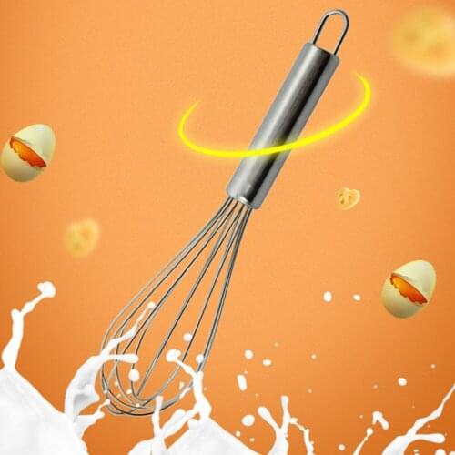 1PC Egg Whisk Made of High Quality Stainless Steel Hand Whisk Mixer Balloon Egg Milk Beater Kitchen Cooking Tool