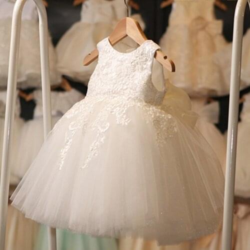 2018 girls princess lace white gauze dress cuhk childrens bitter fleabane bitter fleaba Girls Lace Princess Dresses children