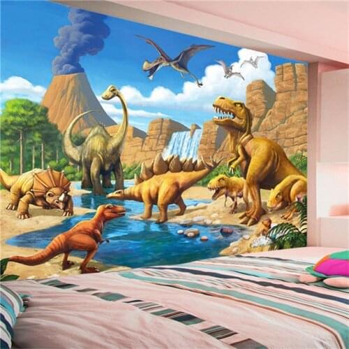3D wall sticker mural stickers wallpaper boys and girls cartoon nursery background childrens room