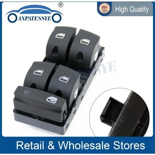 4F0959851F FOR AUDI A3 8P SPORTBACK A6 4F 4G C6 Q7 4L Power Window Switch Master Control Window Regulator