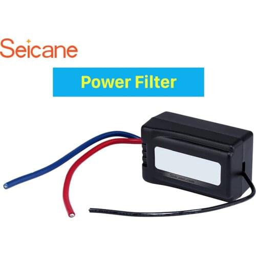 Seicane Auto Car Power Supply Audio Adapter Noise Interference Box Power Filter Eliminate speaker noise free shipping