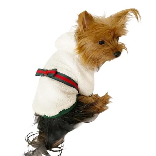 Softie Gc White Hoodie for Small Breeds, Dogs Sweatshirt, Dog Clothes, Pet Clothes