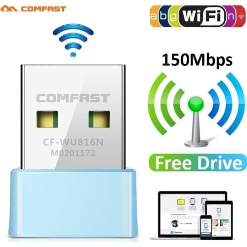 Free Driver 150Mbps Mini USB WiFi Adapter Wireless Computer Network Card Bluetooth 4.0 LAN wi-fi adapter antenna wifi receiver