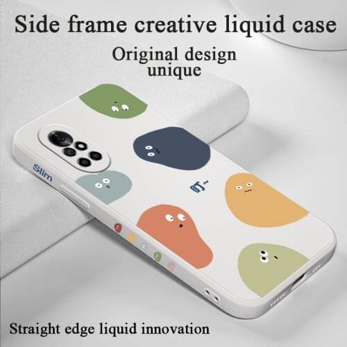 Cartoon Monster Soft Shell Phone Case For Huawei Nova8 8Pro 8SE Nova 7 7Pro 7SE 6 6se 5 5Pro 5Z 5I 5Ipro 5T 4 4E Cover