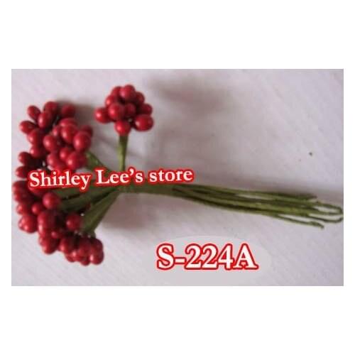 Do Customized Items !!60 Bunches=600 STEMS X Burgundy Pip Berry Cluster, Bomboniere Decoration S-224A (Free Shipping Express)