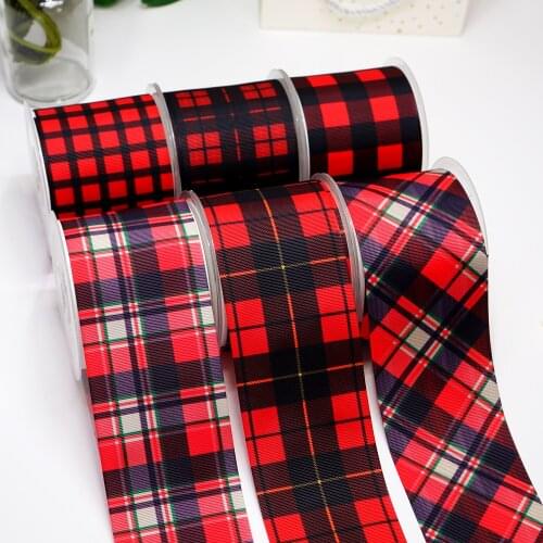 DIY Cartoon Stripe And Grids Printed Grosgrain Ribbon For Craft Supplies Sewing Accessories 5 Yards. 45022