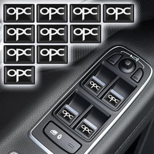 10pcs Epoxy 3D Car Sticker Flags Emblem Decal Decorating For Opel OPC Logo Astra H G J K F Zafira A B Corsa B C D Mokkav