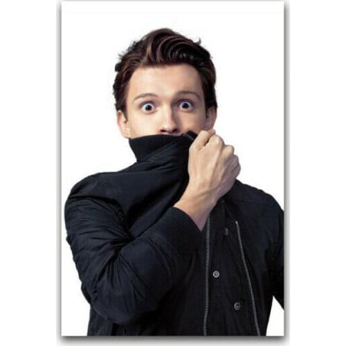 F037 Actor Movie Star Tom Holland Silk Cloth Poster Art Bedroom Decoration