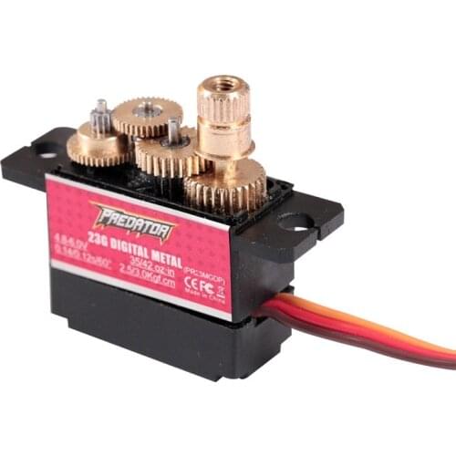 FMS 23g Servo Full Metal Gear Digital / Analog with 300mm Cable Length RC Airplane Parts Model Plane Spare Parts Predator