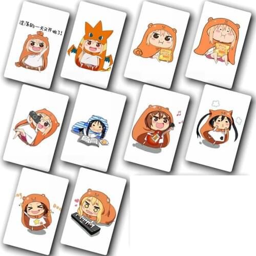 Himouto! Umaru Chan Anime Card Sticker Pack DIY Waterproof Card Classic Kids Stickers toys for children 100 pcs