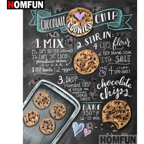HOMFUN Diamond Embroidery Cartoon text Kitchen Wall Decor Diamond Painting Full Square/Round Crystal Picture Rhinestone A12682
