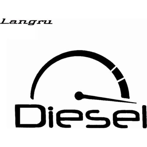Langru 15.2*9cm Interesting Turbo Diesel Vinyl Graphics Decals Car Sticker Accessories Jdm