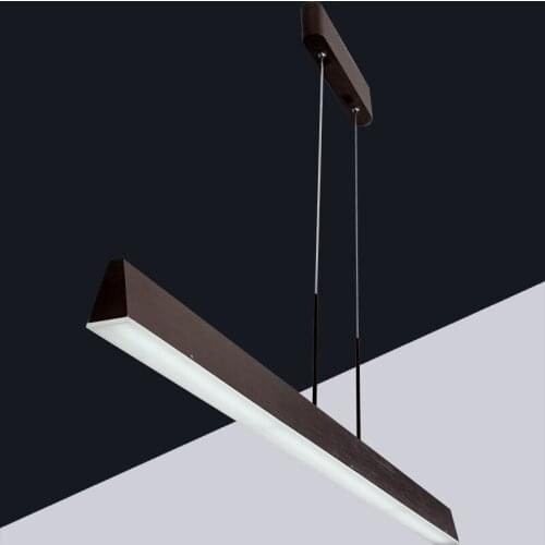 Creative Bar Dining room Lamps and lanterns Simple The study Table Chandelier Post modern Led Strip Restaurant Office Chandelier