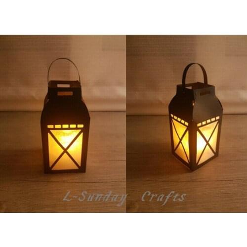 L-Sunday Crafts Christmas Lantern Metal Cutting Dies Stencil Scrapbooking Embossing Paper Craft Making Die Cuts tools