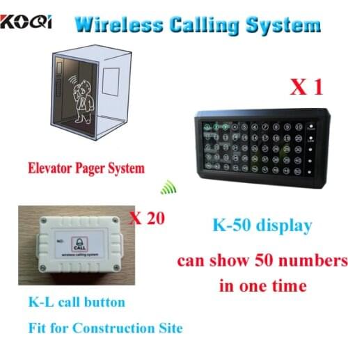 Long distance elevator calling system for building site wireless call button system emergency lift push button security system