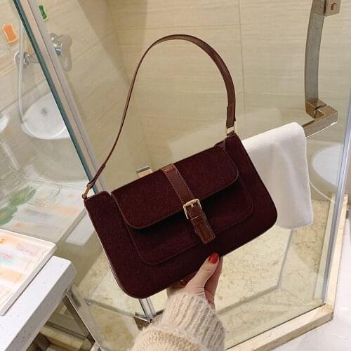 Fashion Luxury Handbags and Purse Women New Designer Retro Underarm Baguette Shoulder Crossbody Bag Chic Small Tote Bags