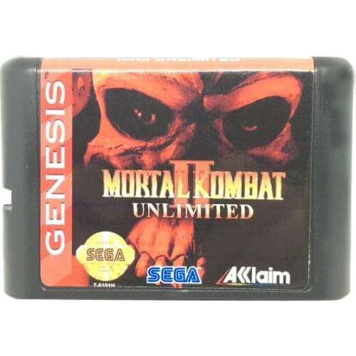 KOMBAT MORTA 2 UNLIMITED for 16 bit Game Card Game Cartridge for Sega Mega Drive / Genesis System EUR/USA Shell