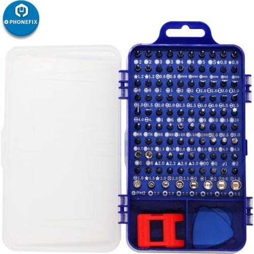 110 in 1 Precision Screwdriver Set Professional Repair Chrome Vanadium Steel Screwdriver Tool Kits for iPhone 5 6 6S 7 8 8P X 11