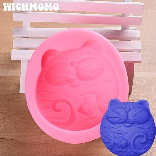 New 1PCS Cartoon Cat Charms Pendant Craft DIY UV Resin Liquid Silicone Molds for Earring Necklace Decorations Making Jewelry