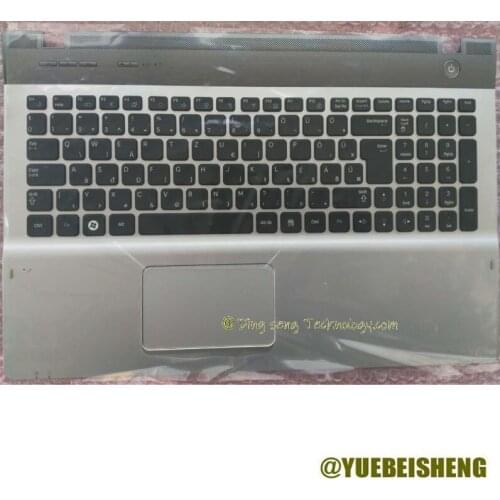 YUEBEISHENG New/Org For Samsung NP QX510 QX511 Palmrest CZ Czech keyboard Upper cover Touchpad,BA75-02971A