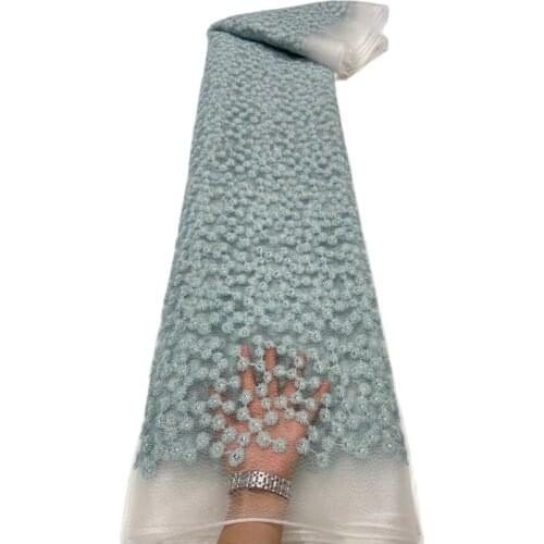 New Arrival Lovely Small Flowers Lady Dress Fabric Lace with Many Colors Available for Wedding Party Tulle Net T031