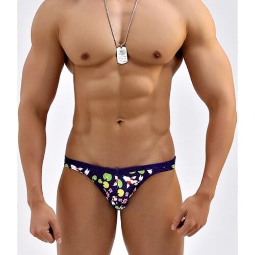 New darkblue sexy tight low waist men swimwear hot gay men swimming swimsuits swim briefs bikinis surf beach shorts small size