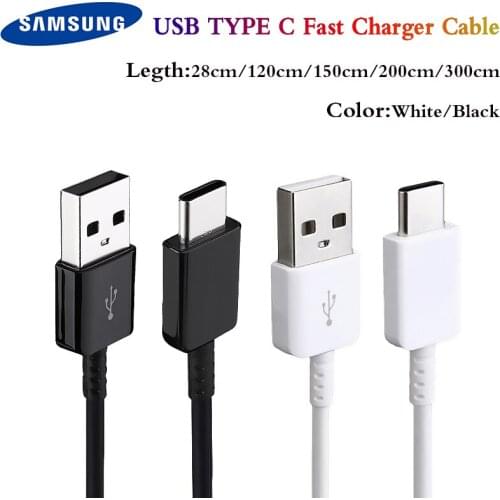Original 20cm/150cm/300cm USB 3.1 TYPE-C Fast Charging Data Cable For Samsung Galaxy A31 A41 A51 A71 5G S20 S10 S9 S8 Plus Note8