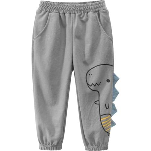 Autumn Pants Boys Casual Sport Toddler Boy Pants Kids Children Thin Pants Dinosaur Sweatpants
